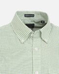 MYSTIC GREEN OXFORD BUSINESS CHECK SHIRT