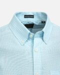 SKYFALL BLUE OXFORD BUSINESS CHECK SHIRT