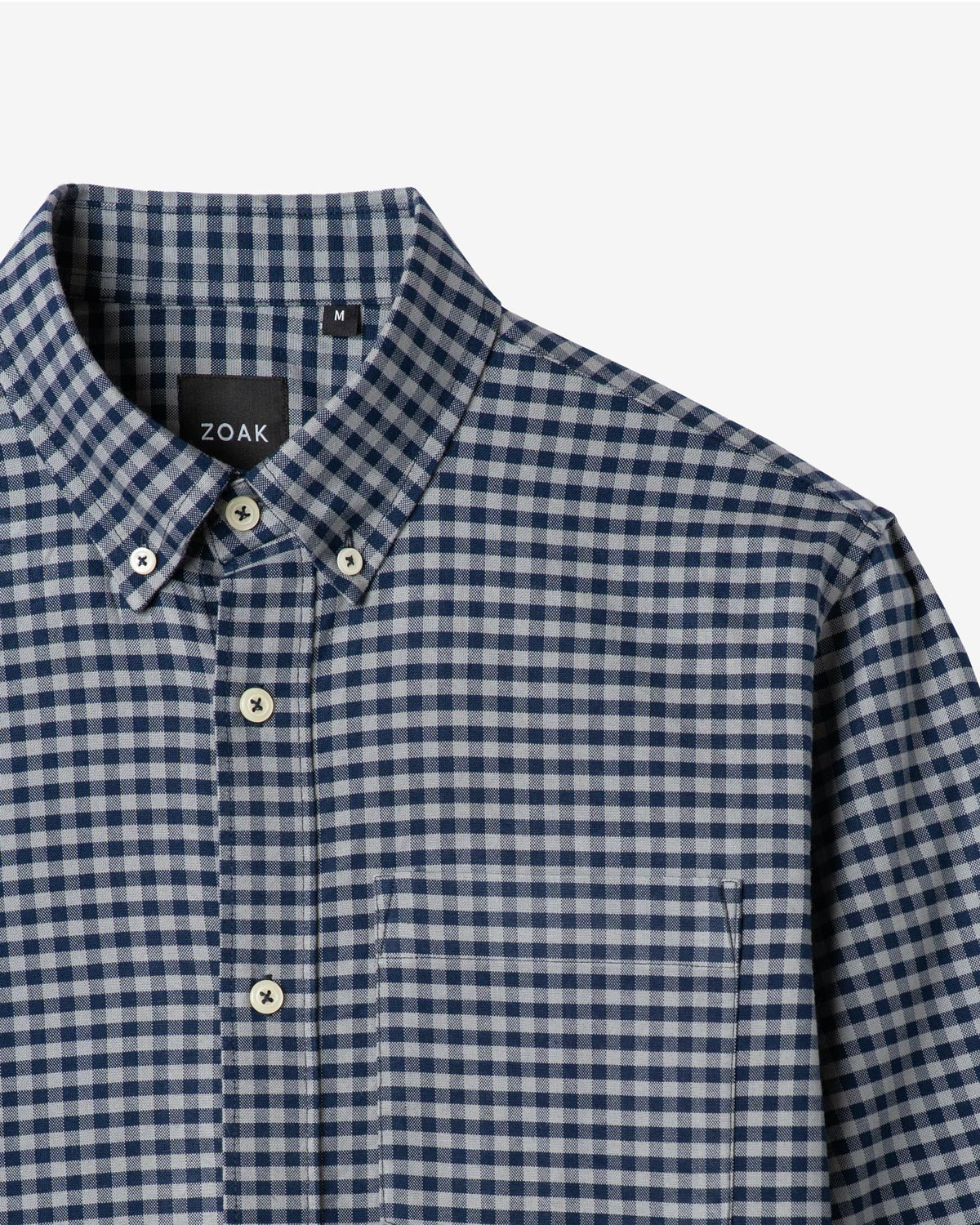 NAVY-GREY OXFORD BUSINESS CHECK SHIRT