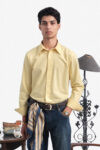 120S BUTTER YELLOW OXFORD BUSINESS CASUAL PLAIN SHIRT